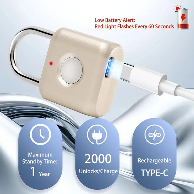 CANDADO INTELIGENTE CON HUELLA DIGITAL