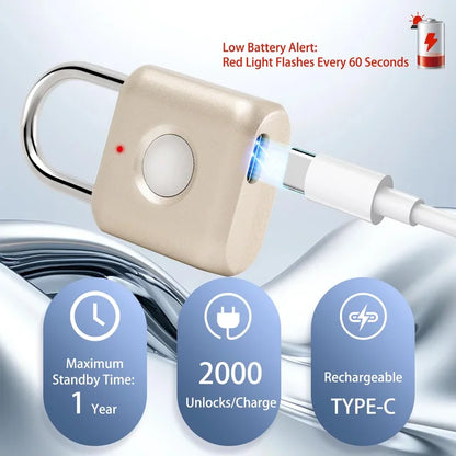 CANDADO INTELIGENTE CON HUELLA DIGITAL